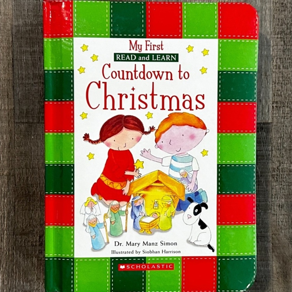 New Scholastic My First Read and Learn Countdown to Christmas Kids Board Book